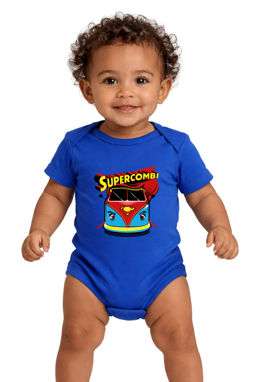 Body Bébé Super combi la voiture des super héros