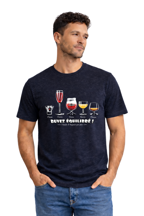 T-Shirt Homme Buvez équilibré