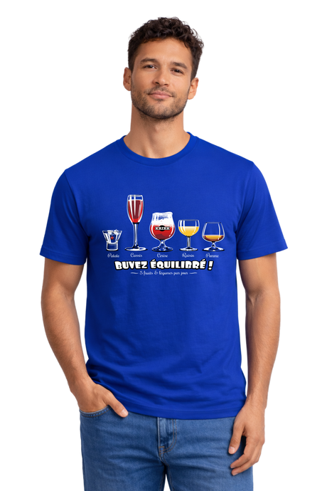 T-Shirt Homme Buvez équilibré