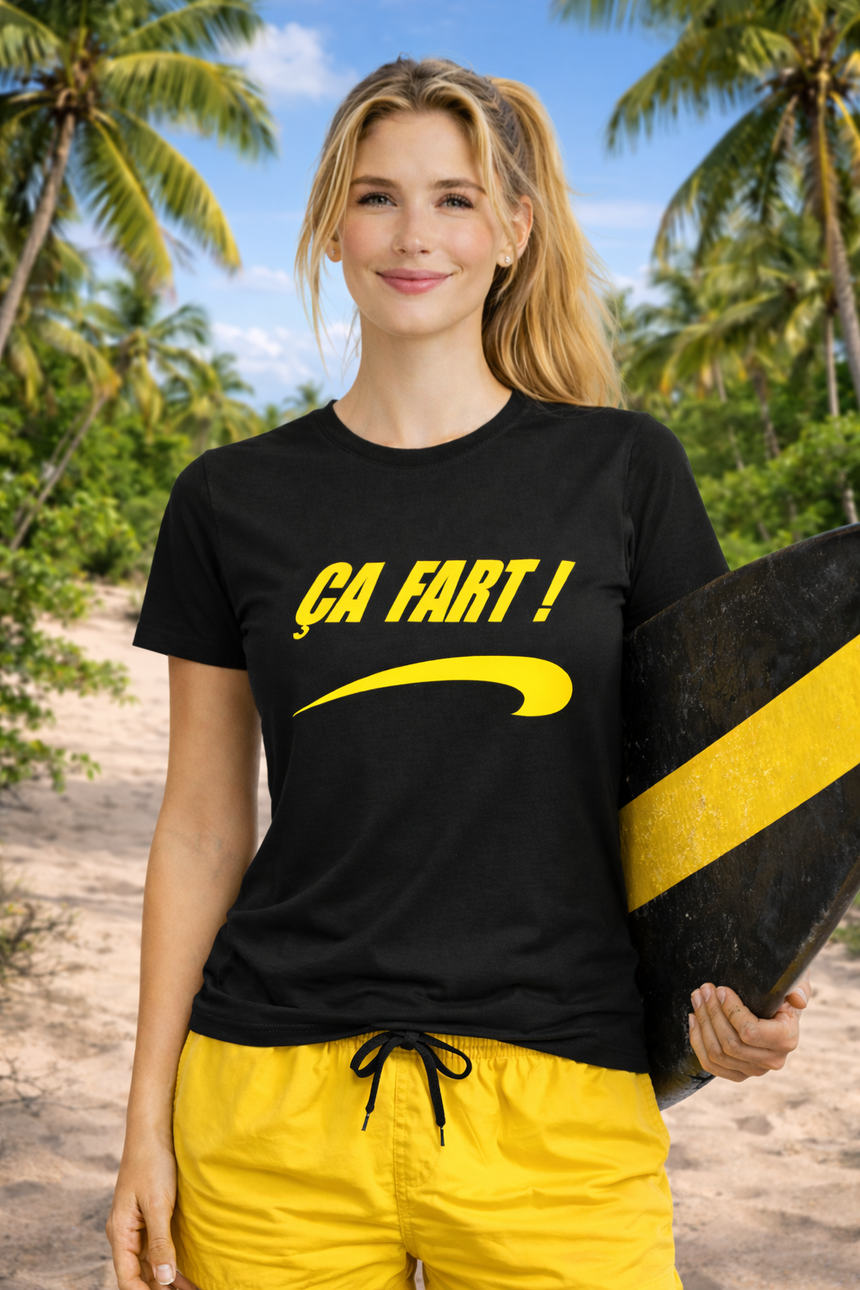 T-Shirt Femme Brice, Ça fart sur la vague !