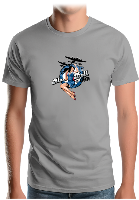 T-Shirt Homme Pin Up Avec Avion