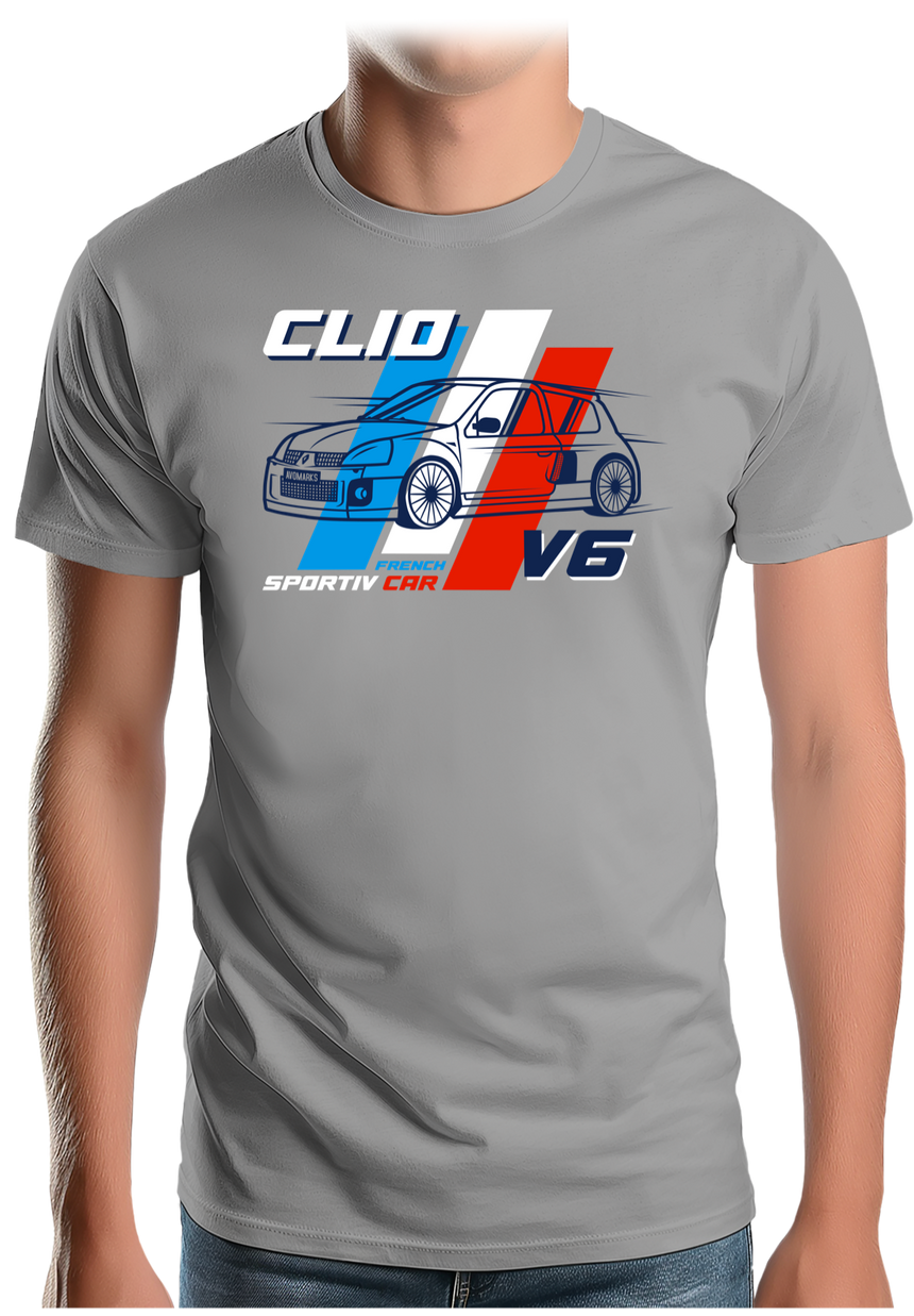 T-Shirt Homme Voiture Française Clio V6