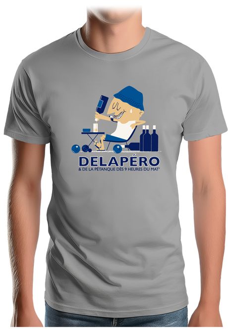 T-Shirt Homme Apéro et pétanque dès 9h du matin