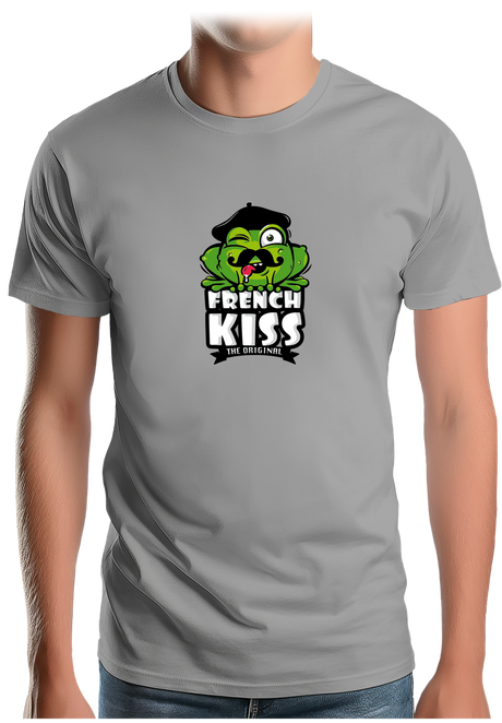 T-Shirt Homme French kiss la grenouille