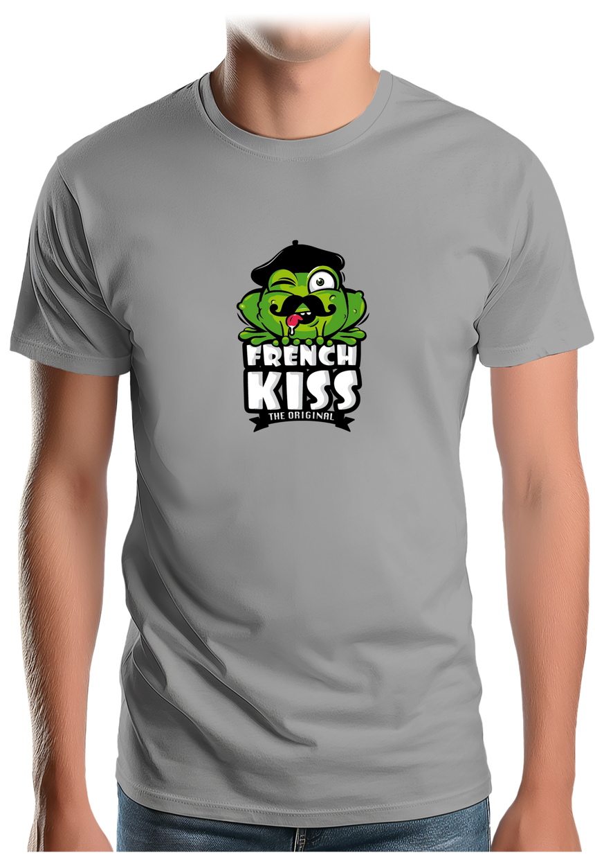 T-Shirt Homme French kiss la grenouille