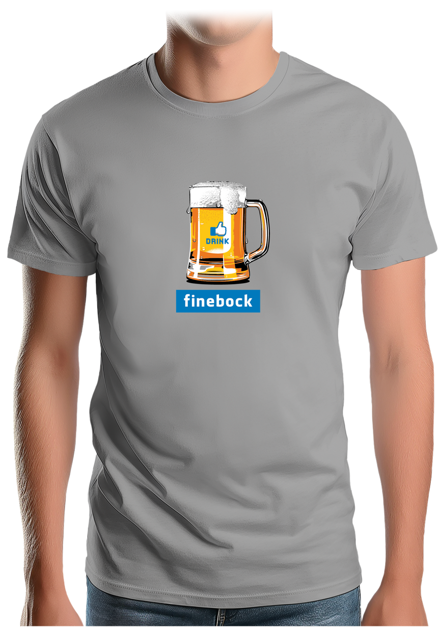 T-Shirt Homme Bière Finebock