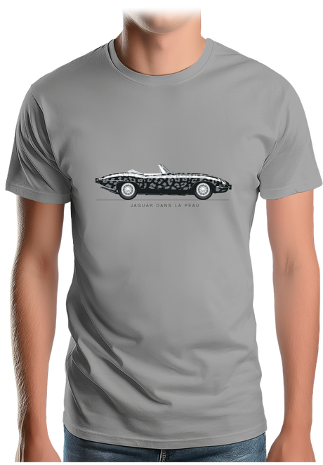 T-Shirt Homme Voiture Jaguar dans la peau