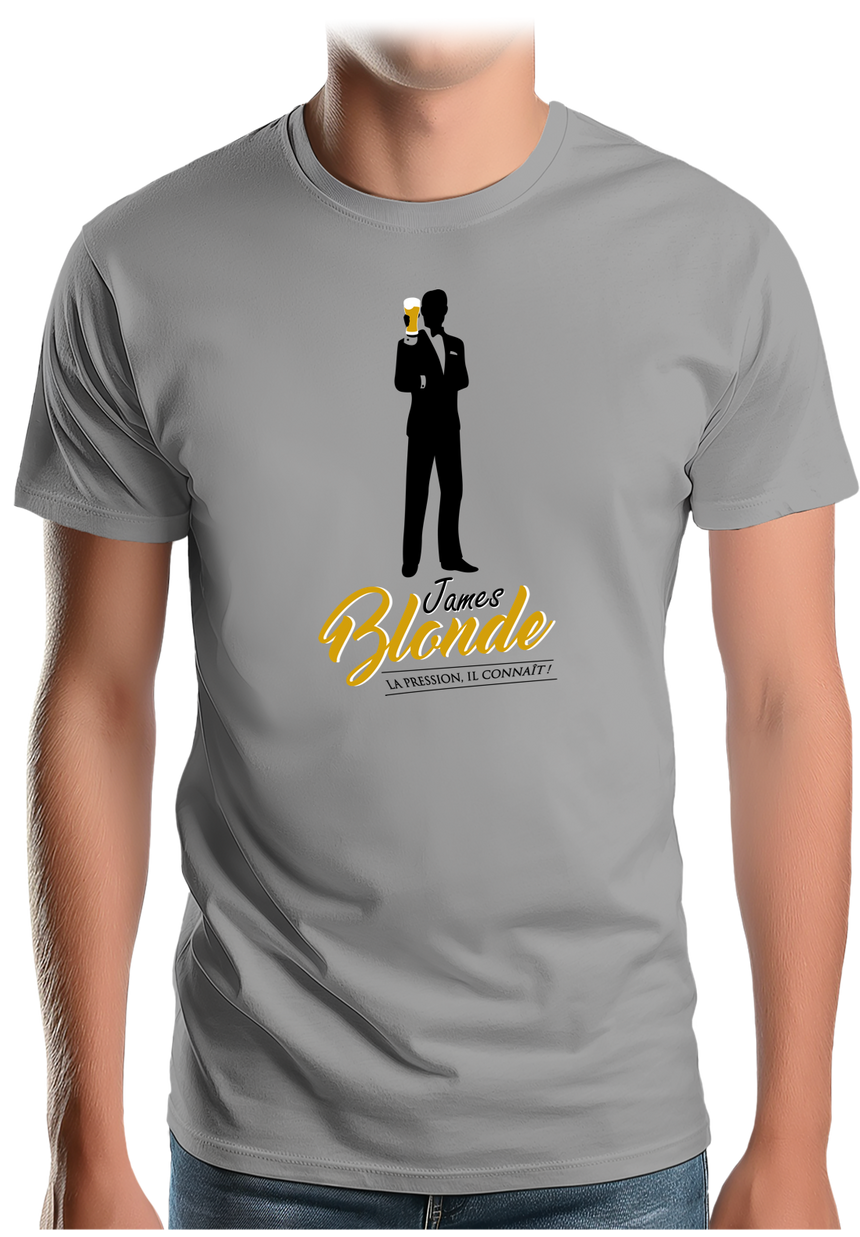 T-Shirt Homme Bière made in James Blonde