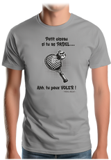 T-Shirt Homme Padel avec oiseau énervé