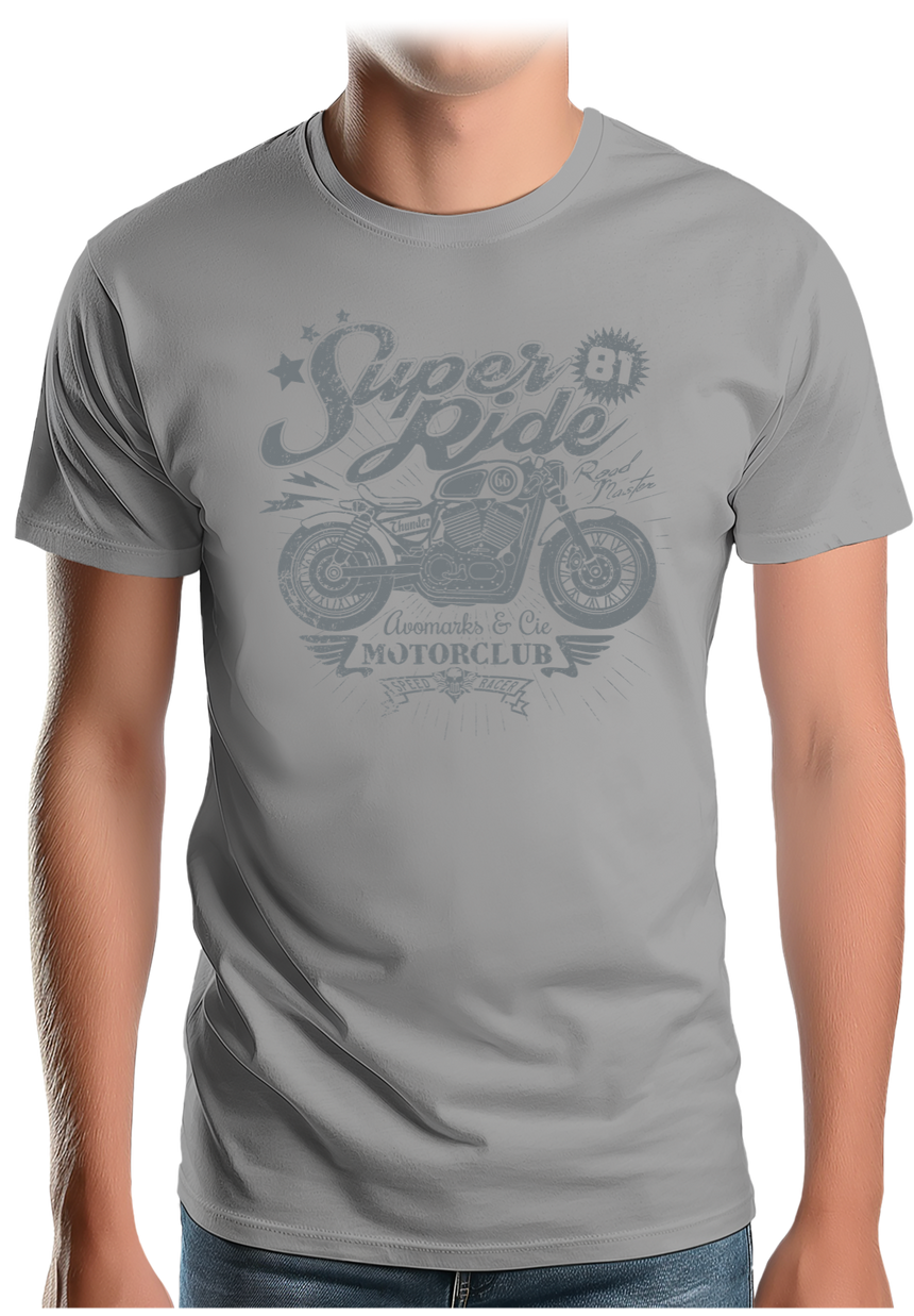 T-Shirt Homme Super ride moto