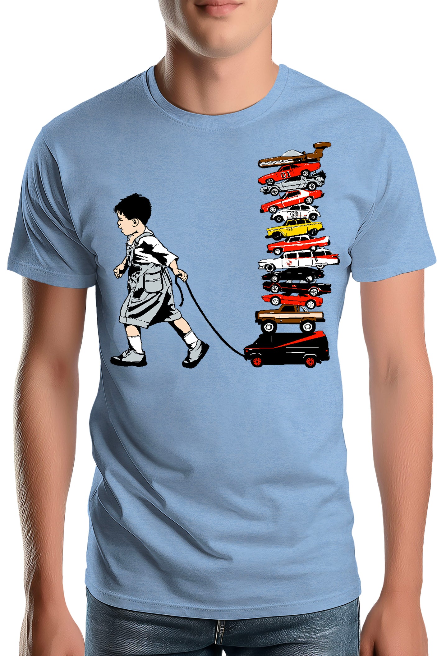 T-Shirt Homme La Collection de voitures via les séries télé