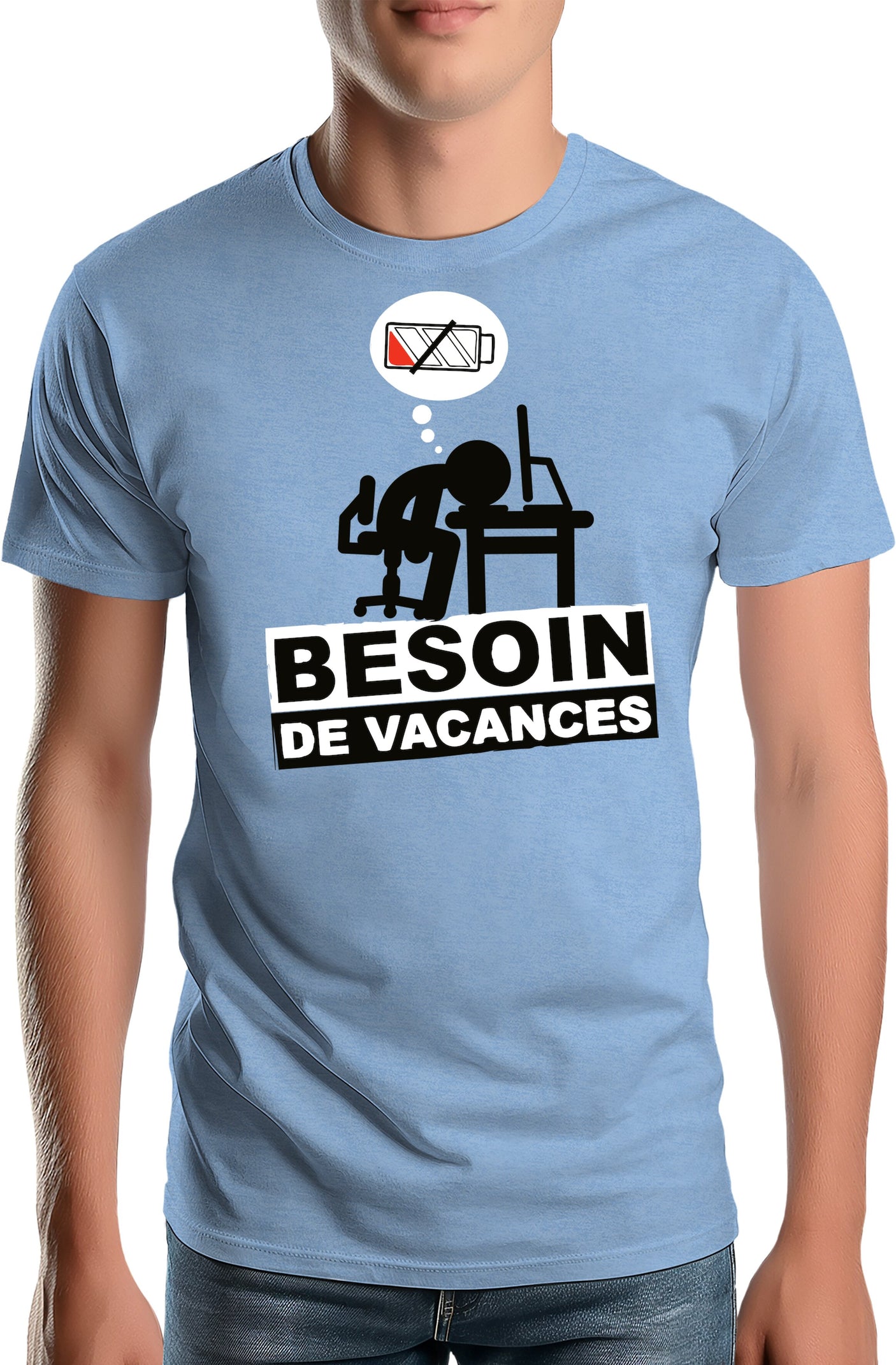 Tee-Shirt Homme Besoin de vacances