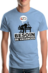 Tee-Shirt Homme Besoin de vacances