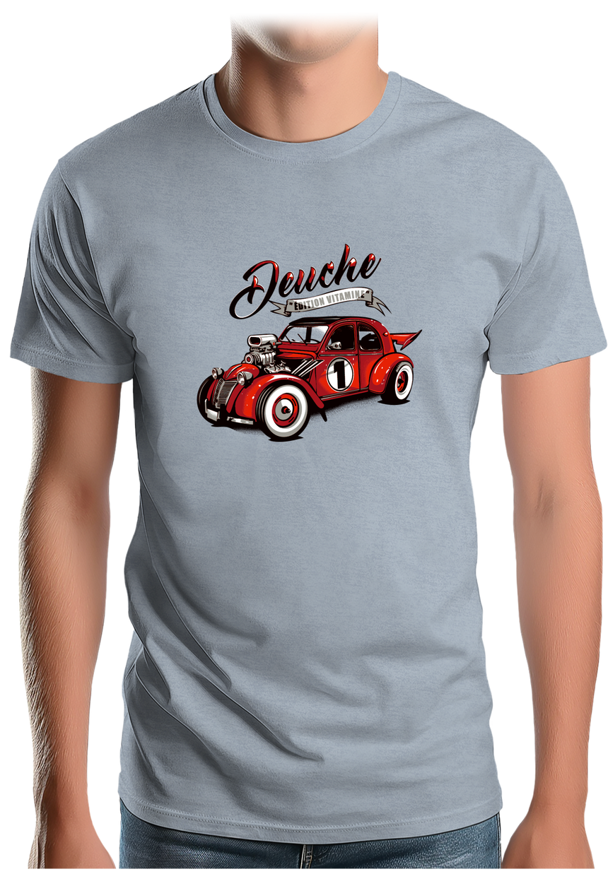T-Shirt Homme Voiture 2CV version vitamine