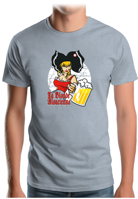 T-Shirt Homme La blonde alsacienne