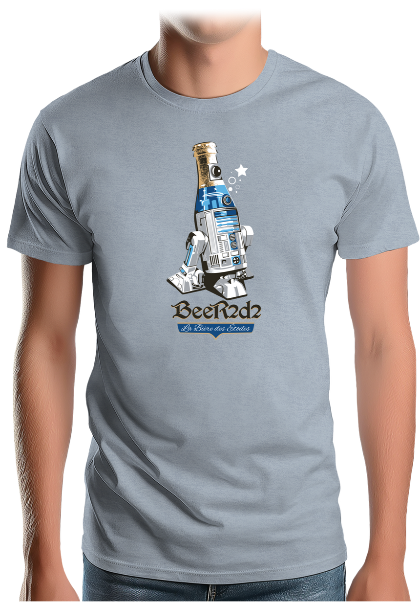 T-Shirt Homme Beer2d2 la bière des étoiles