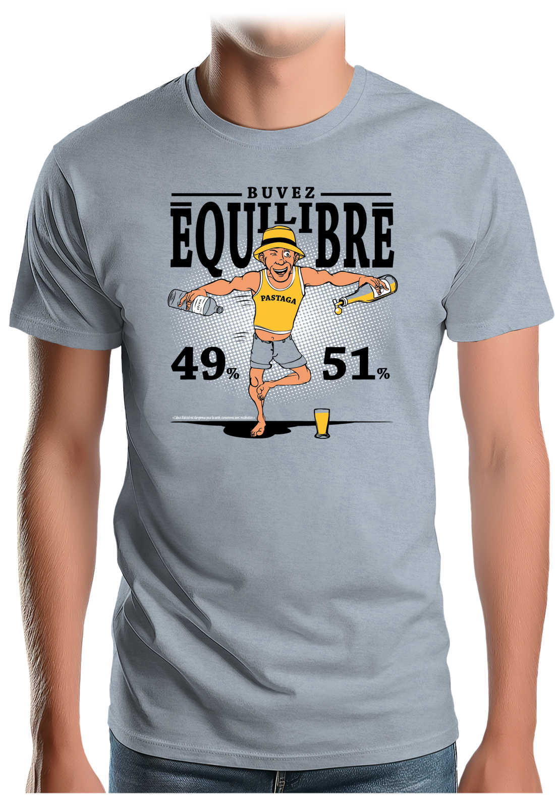 T-Shirt Homme Pour un pastis équilibré