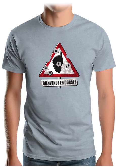 T-Shirt Homme Bienvenue en Corse !