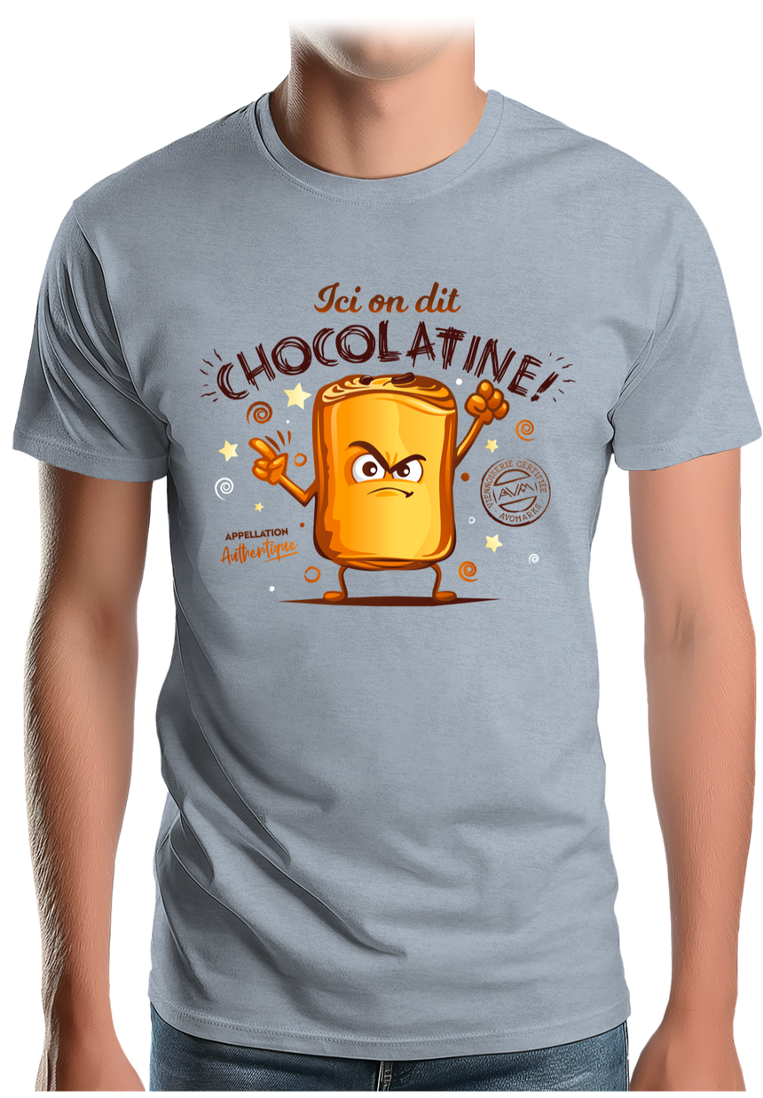 T-Shirt Homme Ici on dit chocolatine !
