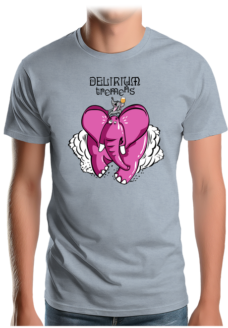 T-Shirt Homme Delirium tremens - Éléphant rose bière