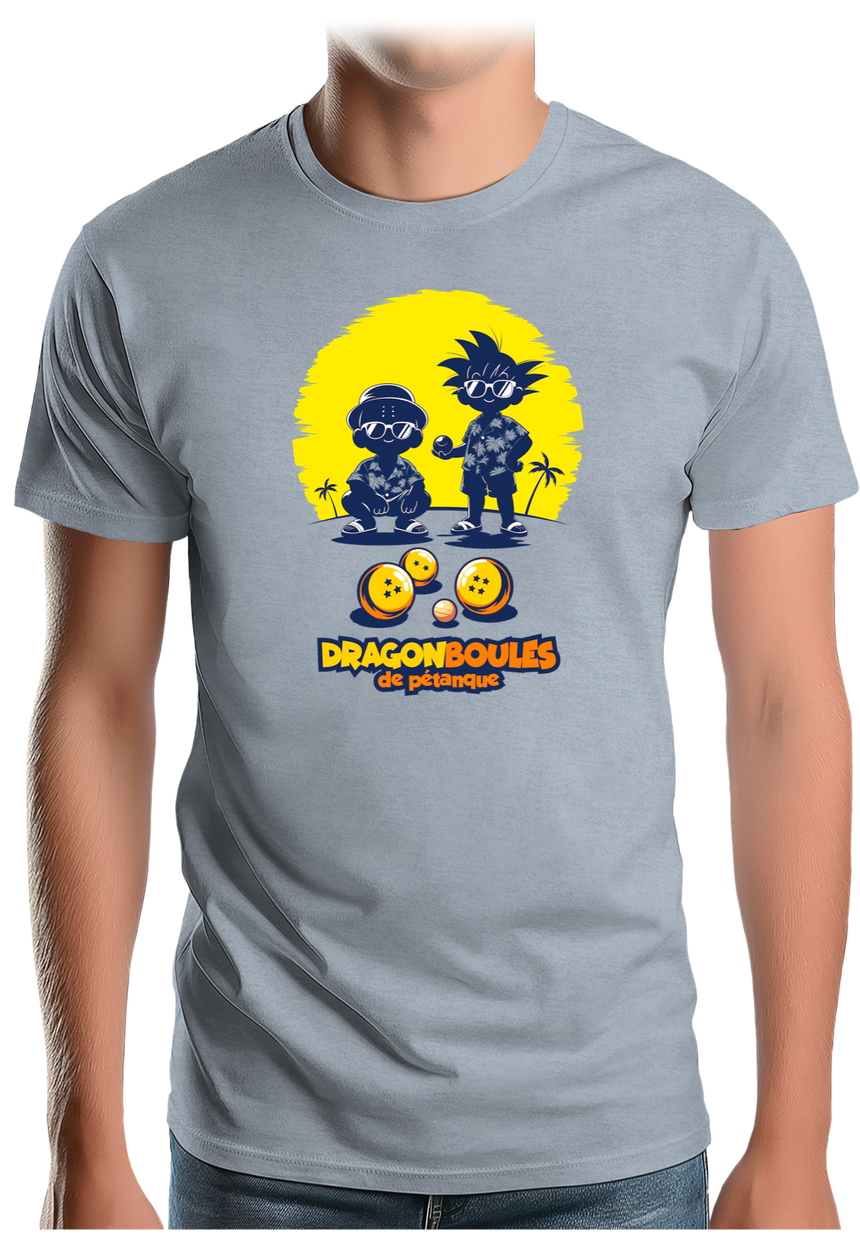 T-Shirt Homme Dragon Boules de pétanque