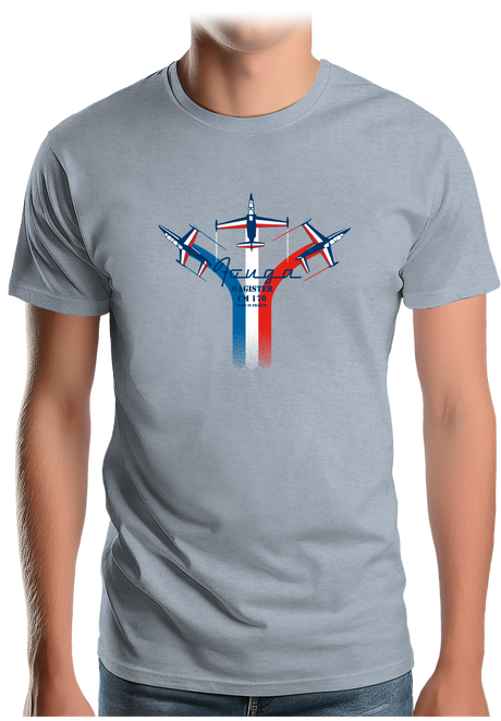 T-Shirt Homme Avion Fouga de France en formation