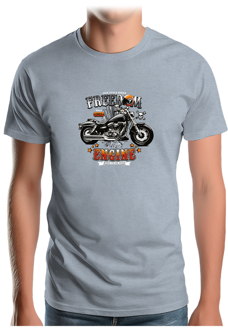 T-Shirt Homme La moto Freedom