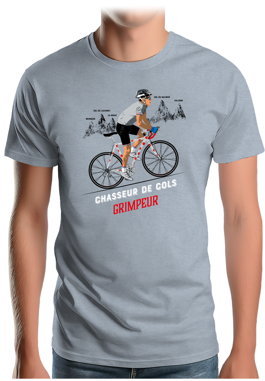 T-Shirt Homme Meilleur grimpeur en chasseur de col