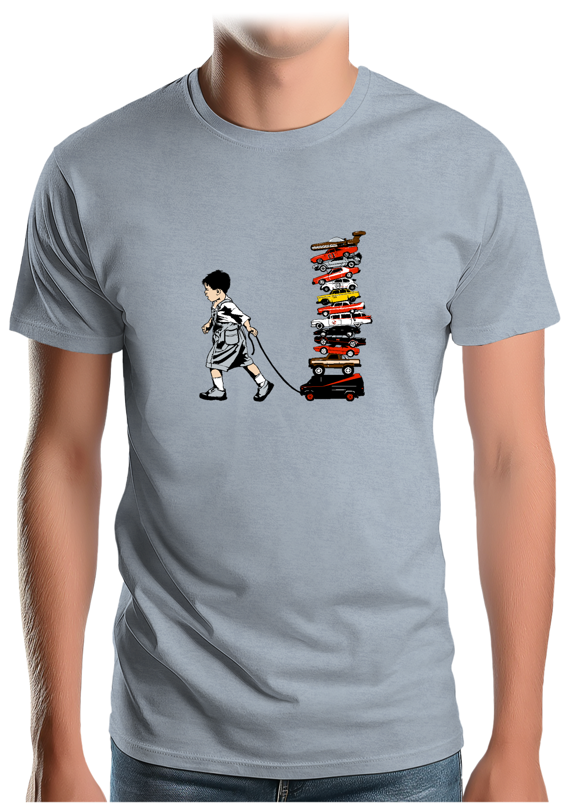 T-Shirt Homme La Collection de voitures via les séries télé