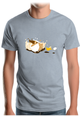 T-Shirt Homme Poule et poussin qui jouent au rugby