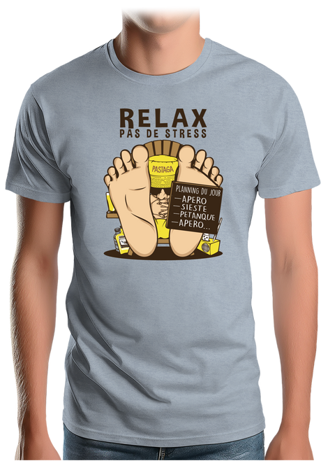 T-Shirt Homme Relax pas de stress