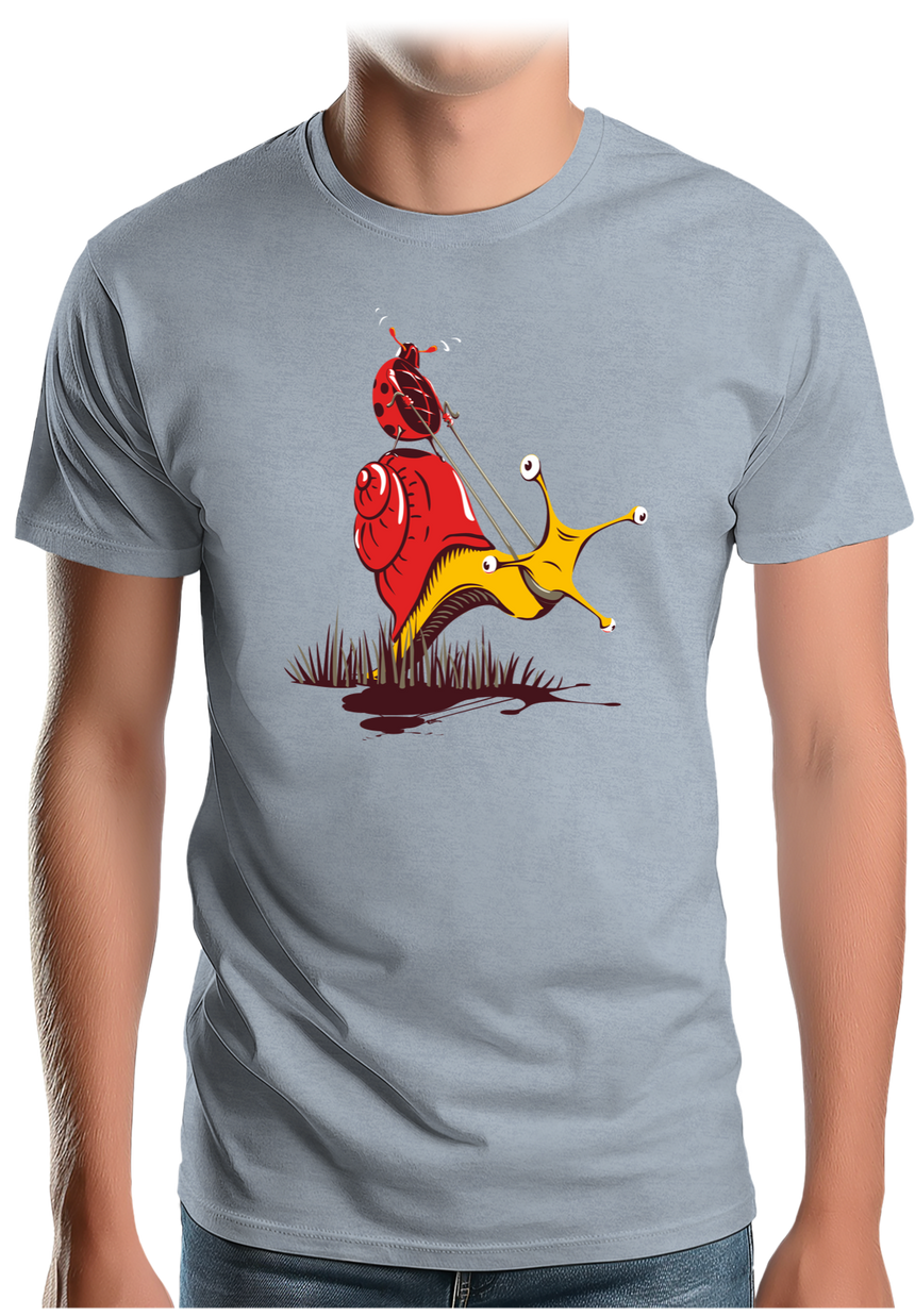 T-Shirt Homme Escargot Et Coccinelle