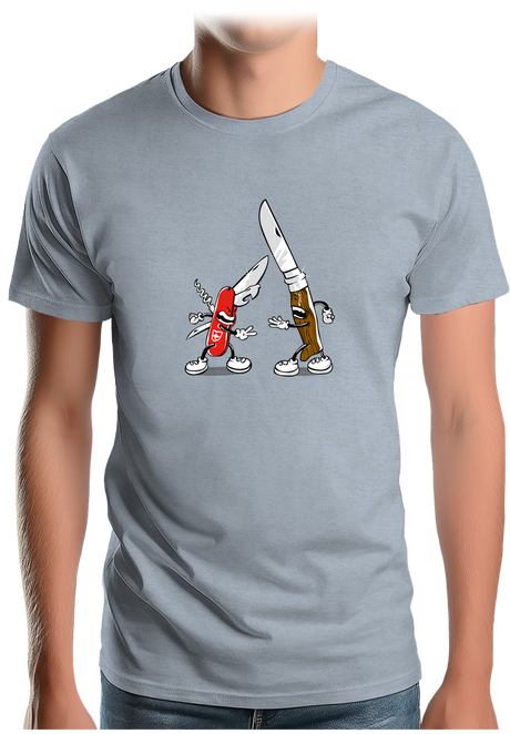 T-Shirt Homme Shifumi couteaux Suisse contre Savoie