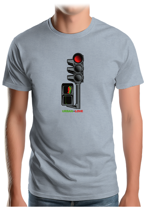 T-Shirt Homme Feu tricolore des amoureux