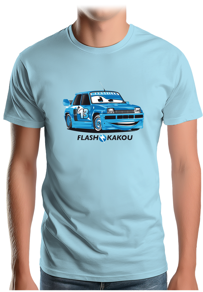 T-Shirt Homme Voiture Marseillaise flash kakou