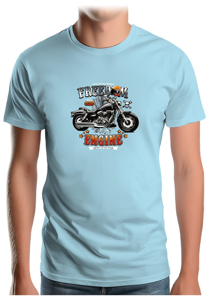 T-Shirt Homme La moto Freedom