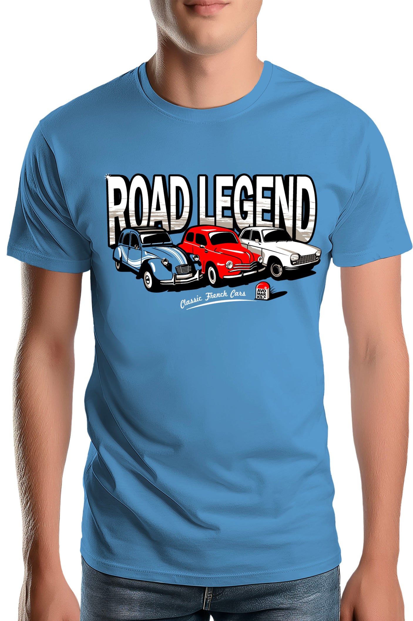 Tee-Shirt Homme Road Legend renault peugeot