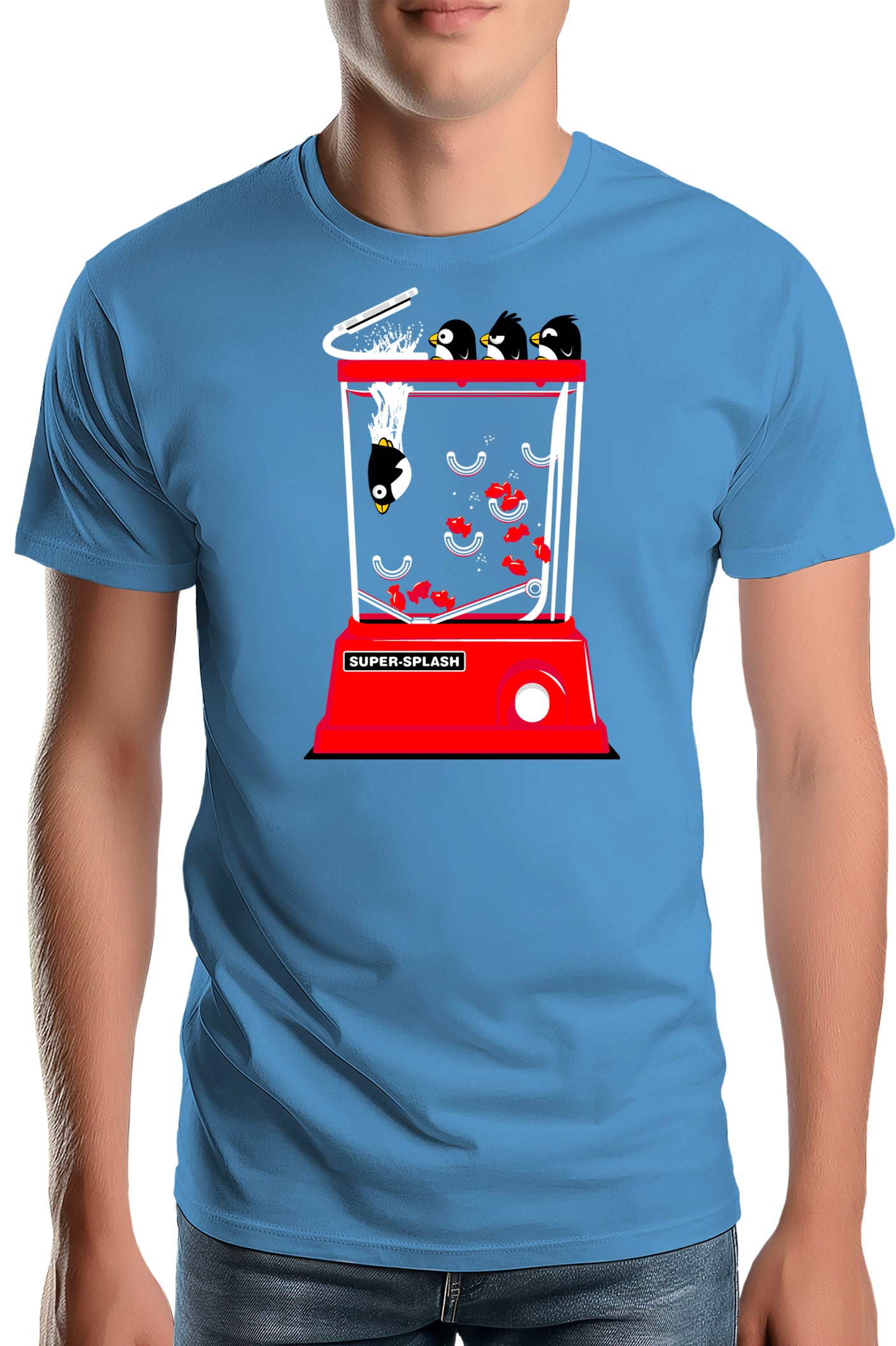 Tee-Shirt Homme Super Splash Pingouin