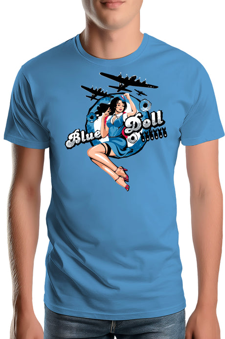 Tee-Shirt Homme Pin Up Avec Avion