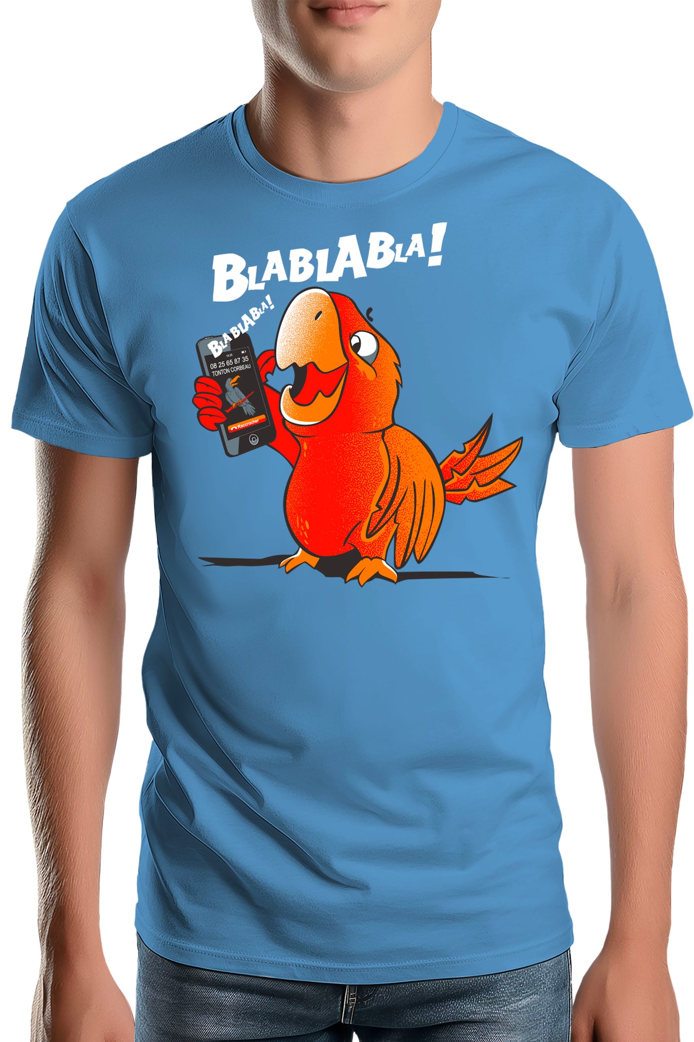 T-Shirt Homme Blablabla le Perroquet