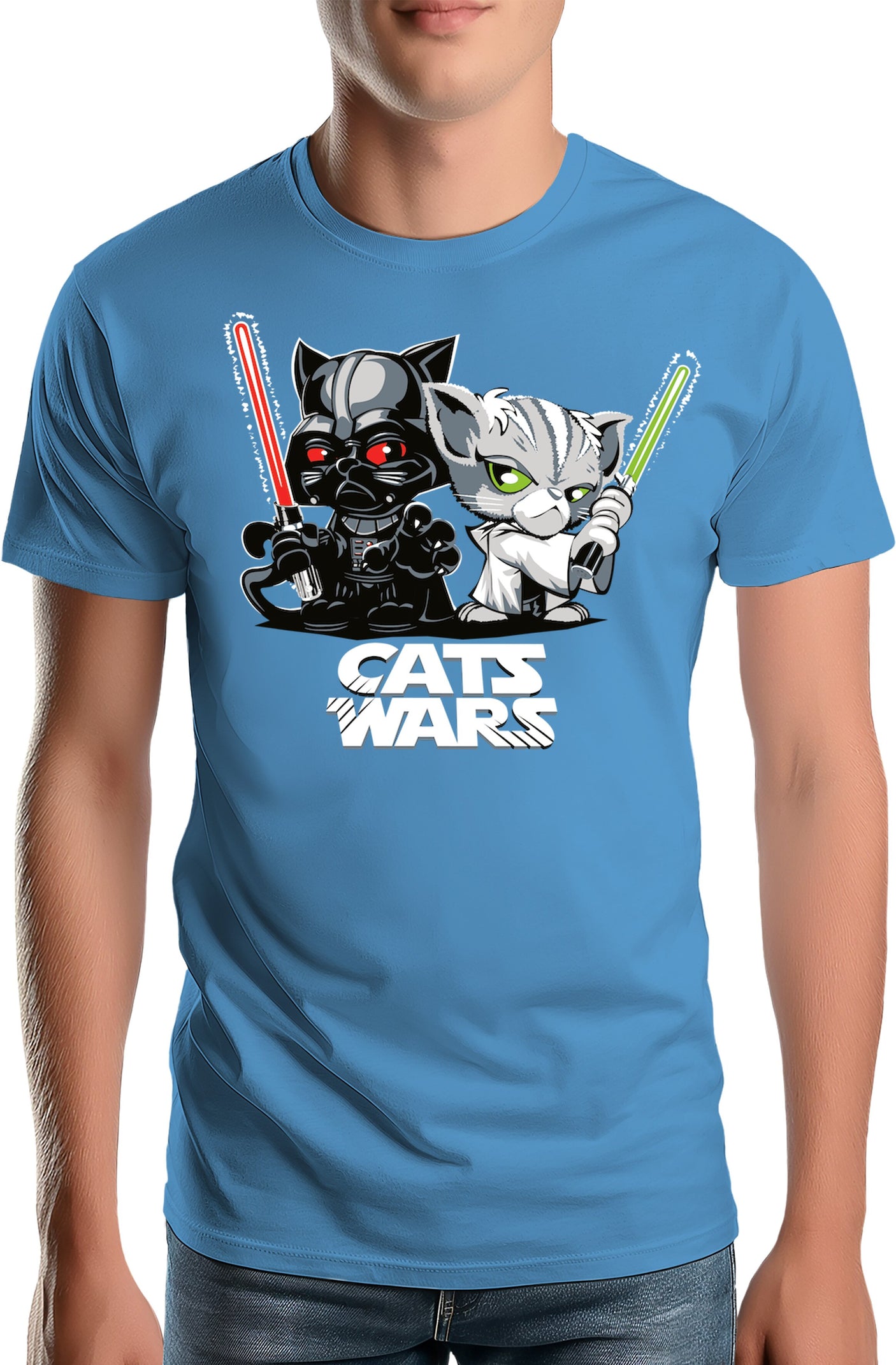 T-Shirt Homme Le coté obscur des chats