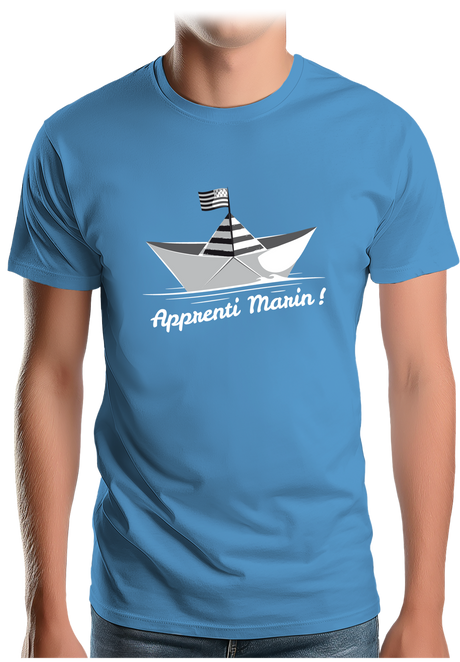 T-Shirt Homme Petit bateau bzh apprenti marin