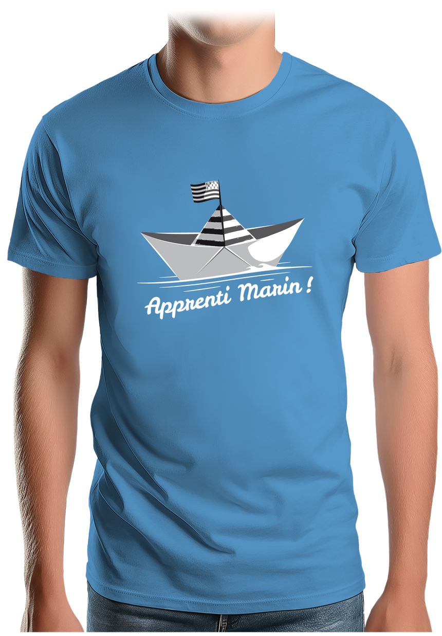 T-Shirt Homme Petit bateau bzh apprenti marin
