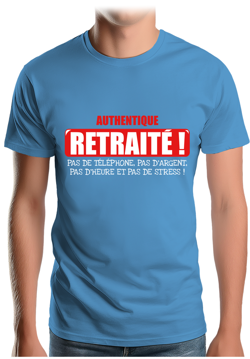 T-Shirt Homme Authentique retraité