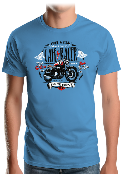 T-Shirt Homme Moto Café racer
