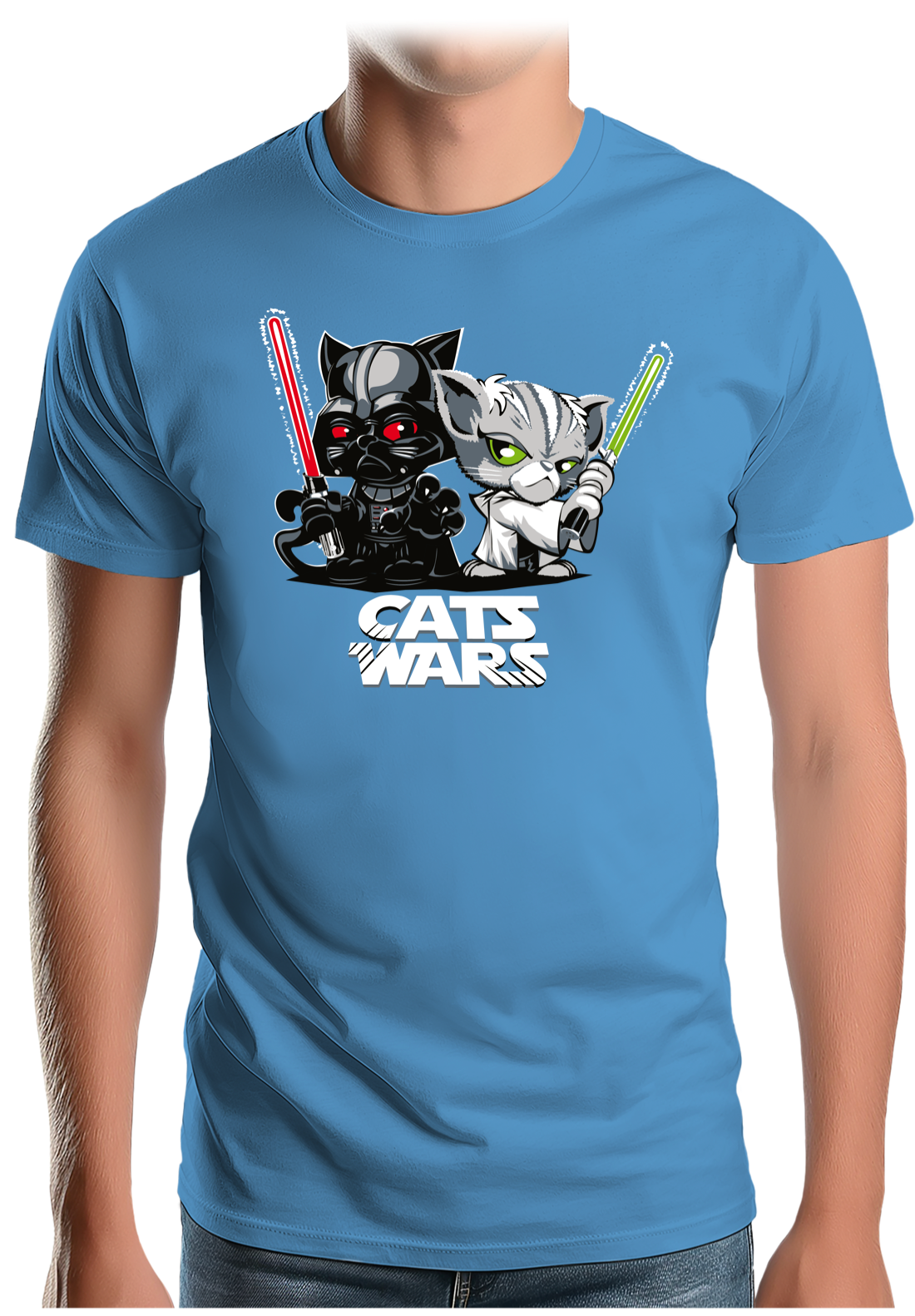 T-Shirt Homme Le coté obscur des chats