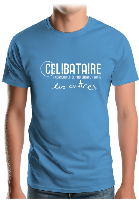 T-Shirt Homme Célibataire à consommer avant les autres