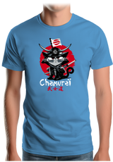 T-Shirt Homme Chat en samouraï