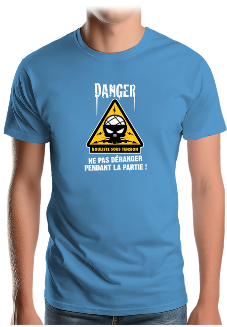 T-Shirt Homme Bouliste sous tension