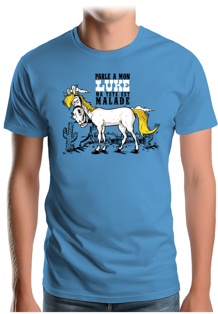 T-Shirt Homme Chaval parle à mon Luke